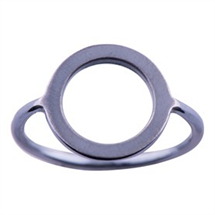 Nordahl Jewellery - Oxyderet sølv, cirkel 14 mm 